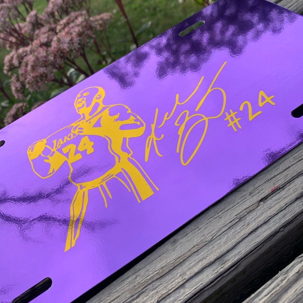 Limited Edition Kobe Bryant License Plate Lakers